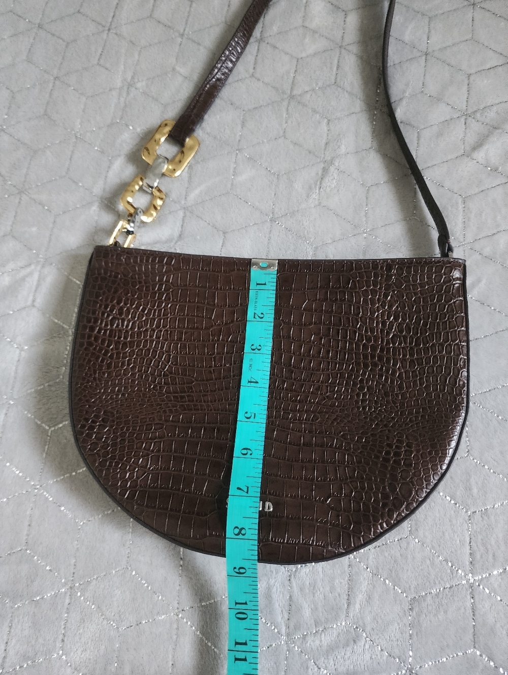 STAUD | Colt Croc-Embossed Leather Shoulder Bag - Picture 16 of 16
